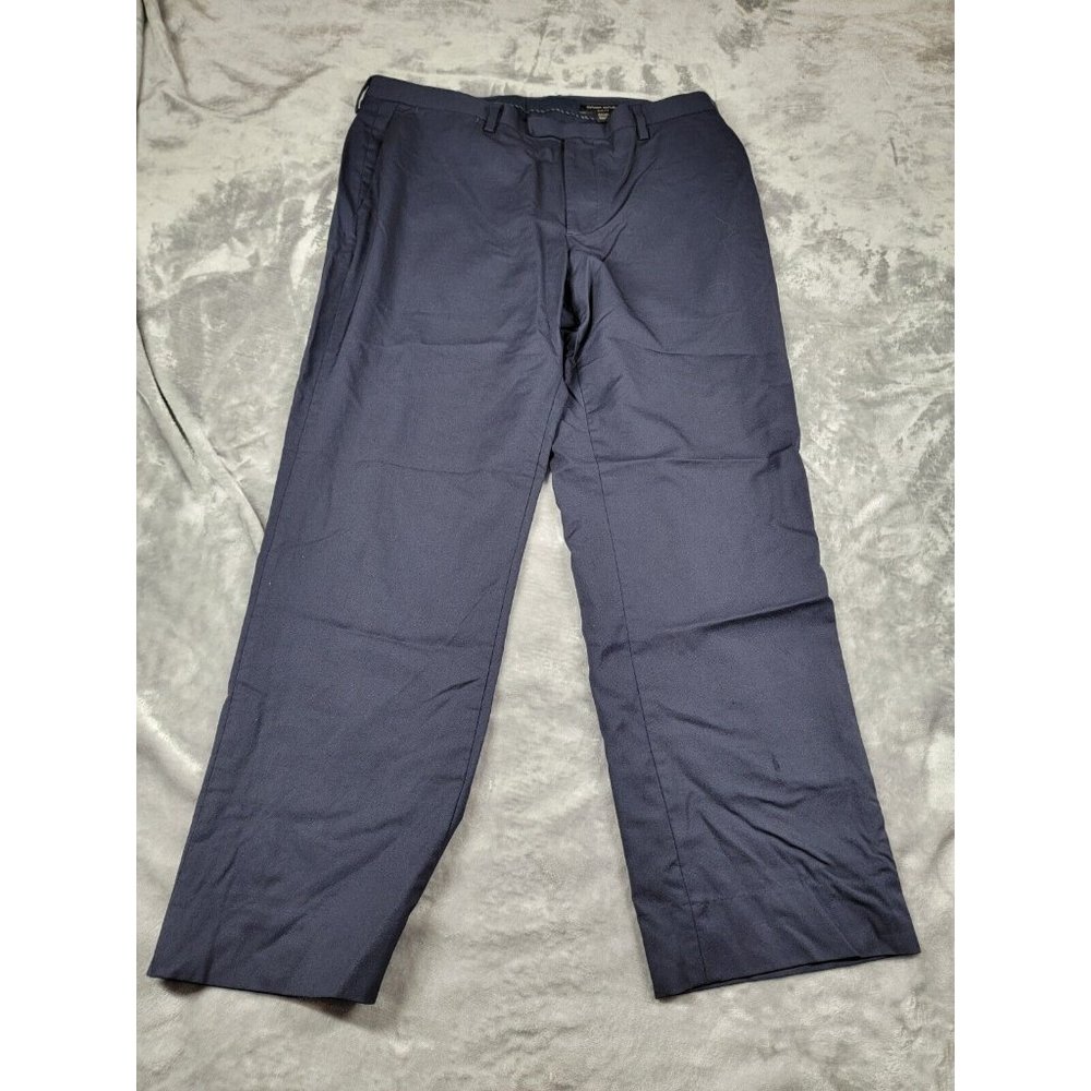 Banana‎ Republic wool blend Men's Dress Pants Size 36x26 Marzotto Slim Fit Blue